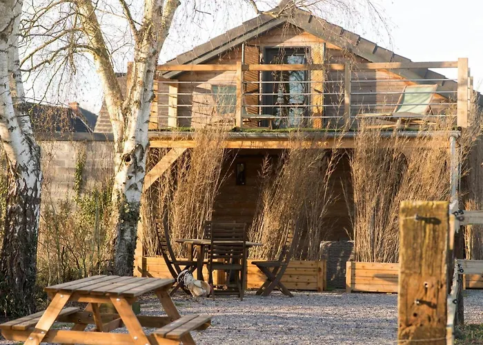 בית נופש En Bois A Hasnon, Calme Et Confort Avec Terrasse Et Jardin - Fr-1-510-121 Hasnon